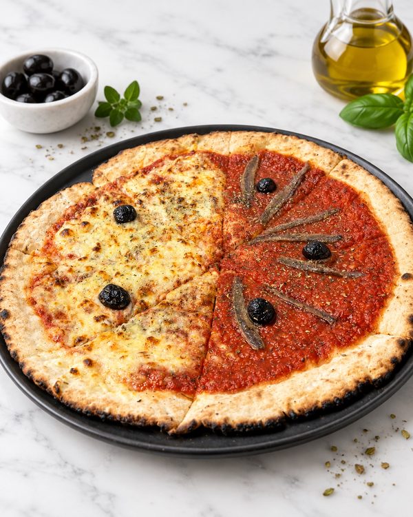 Pizza sans gluten réalisée avec le Mix Universel SGFS